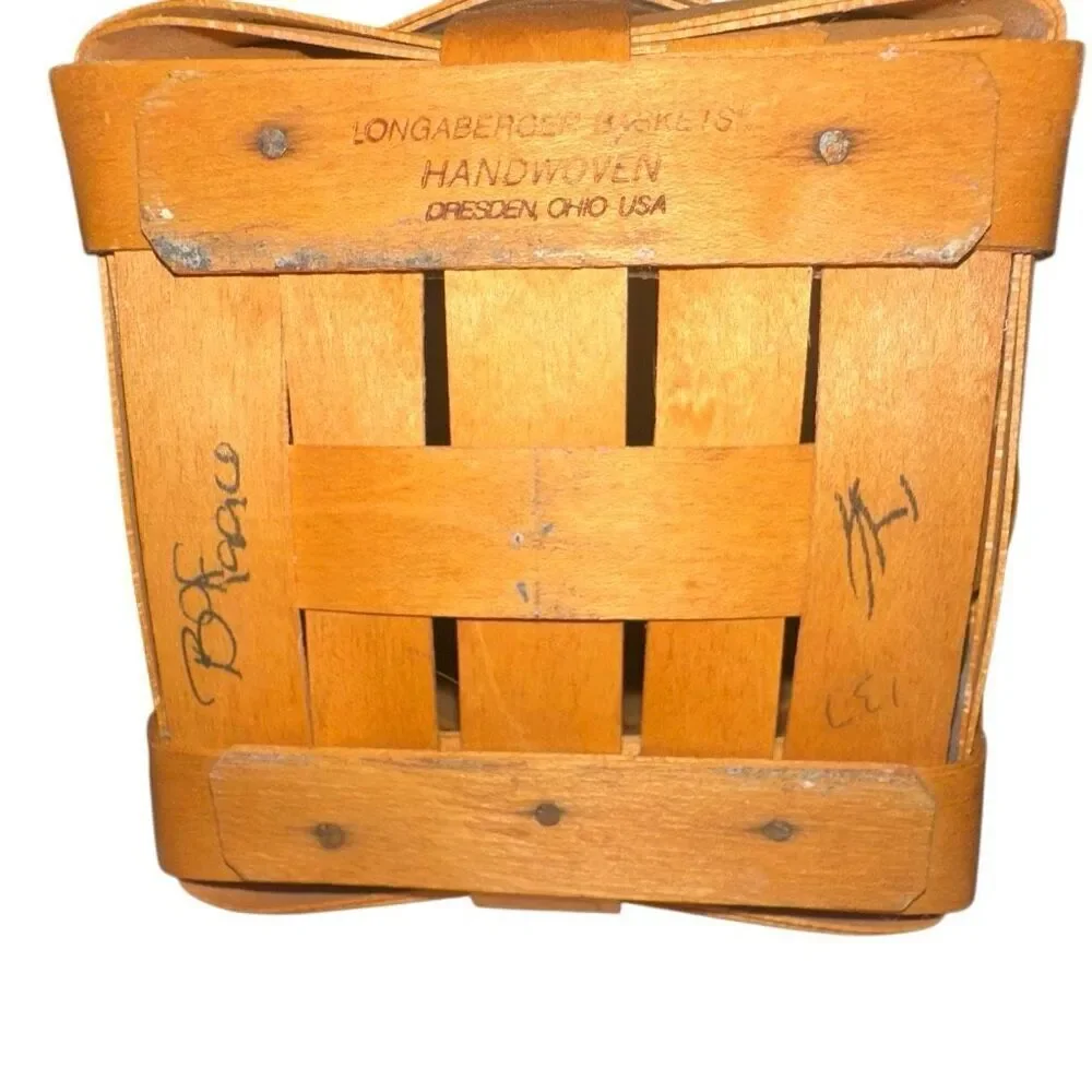Longaburger, hand woven basket made in Dresden Ohio